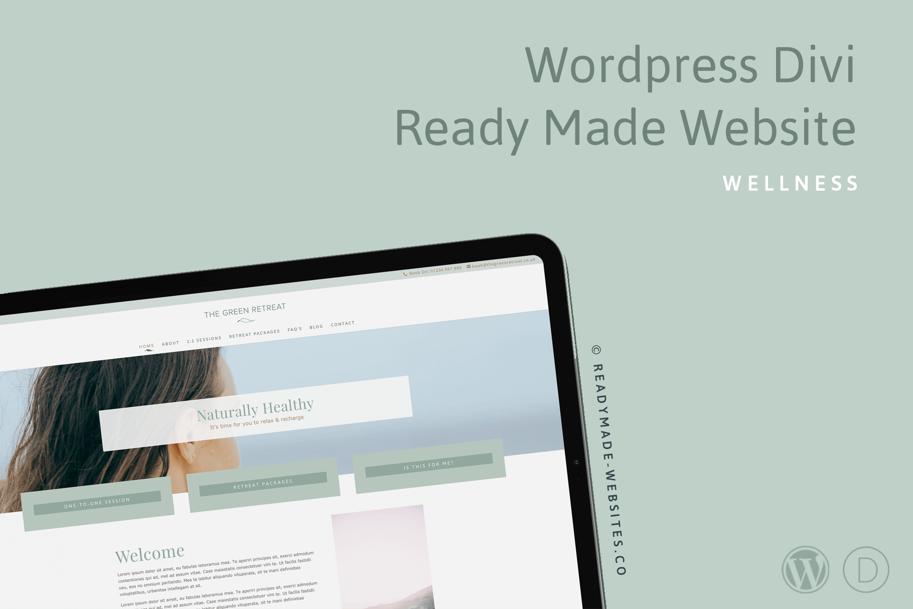 Wellness feminine WordPress Ready Made Website Wellness feminine WordPress Ready Made Website